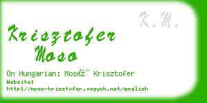 krisztofer moso business card